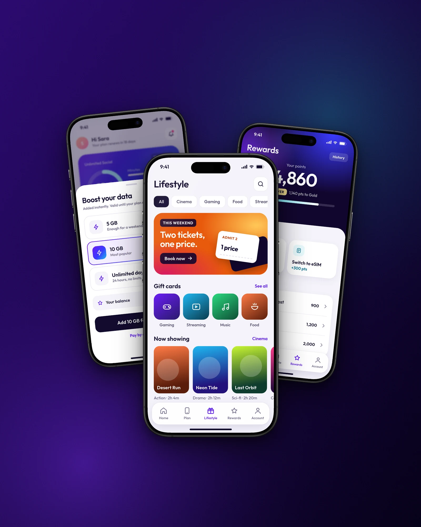 Boost, lifestyle and rewards